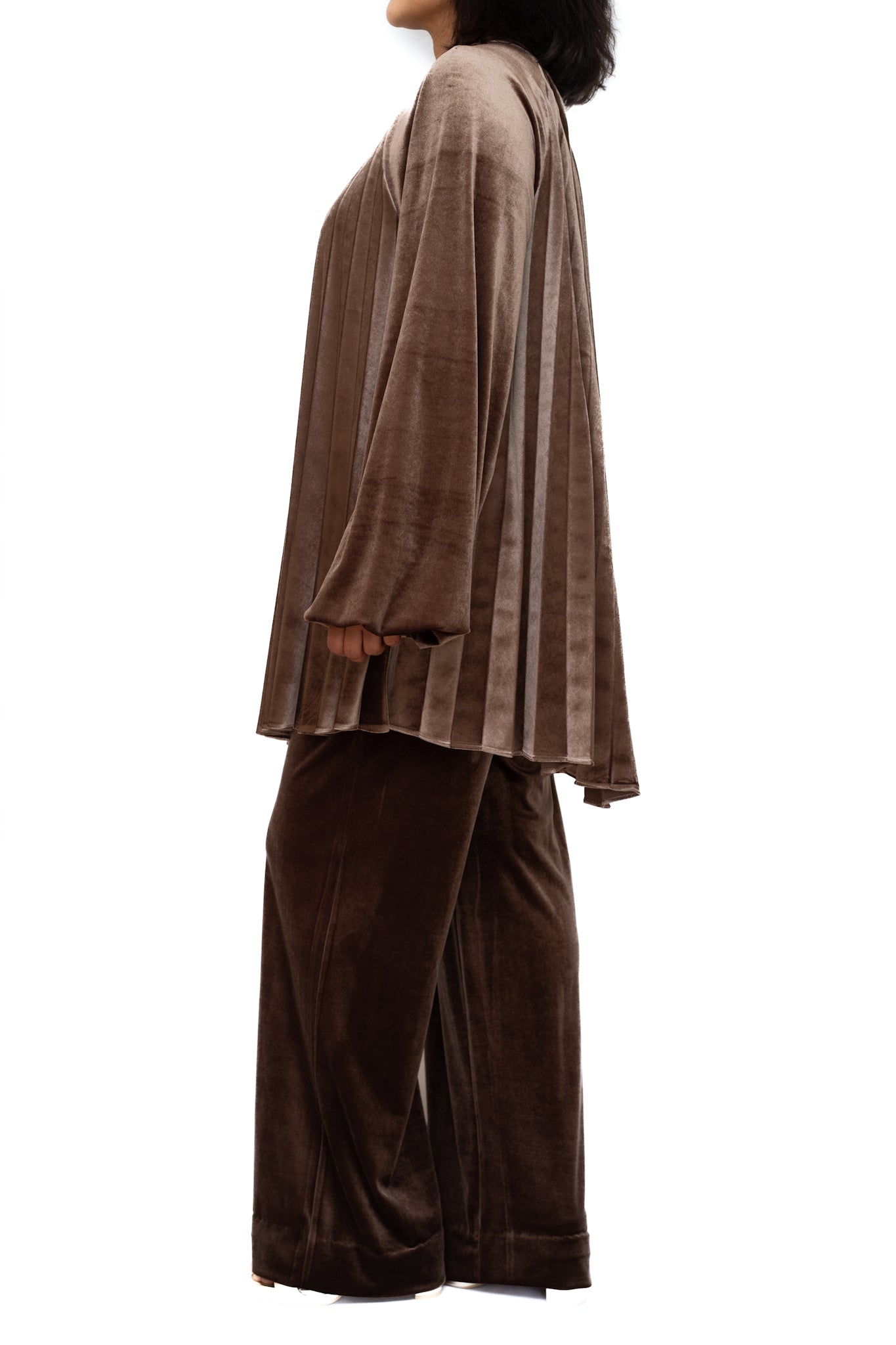 Brown velvet co-ord