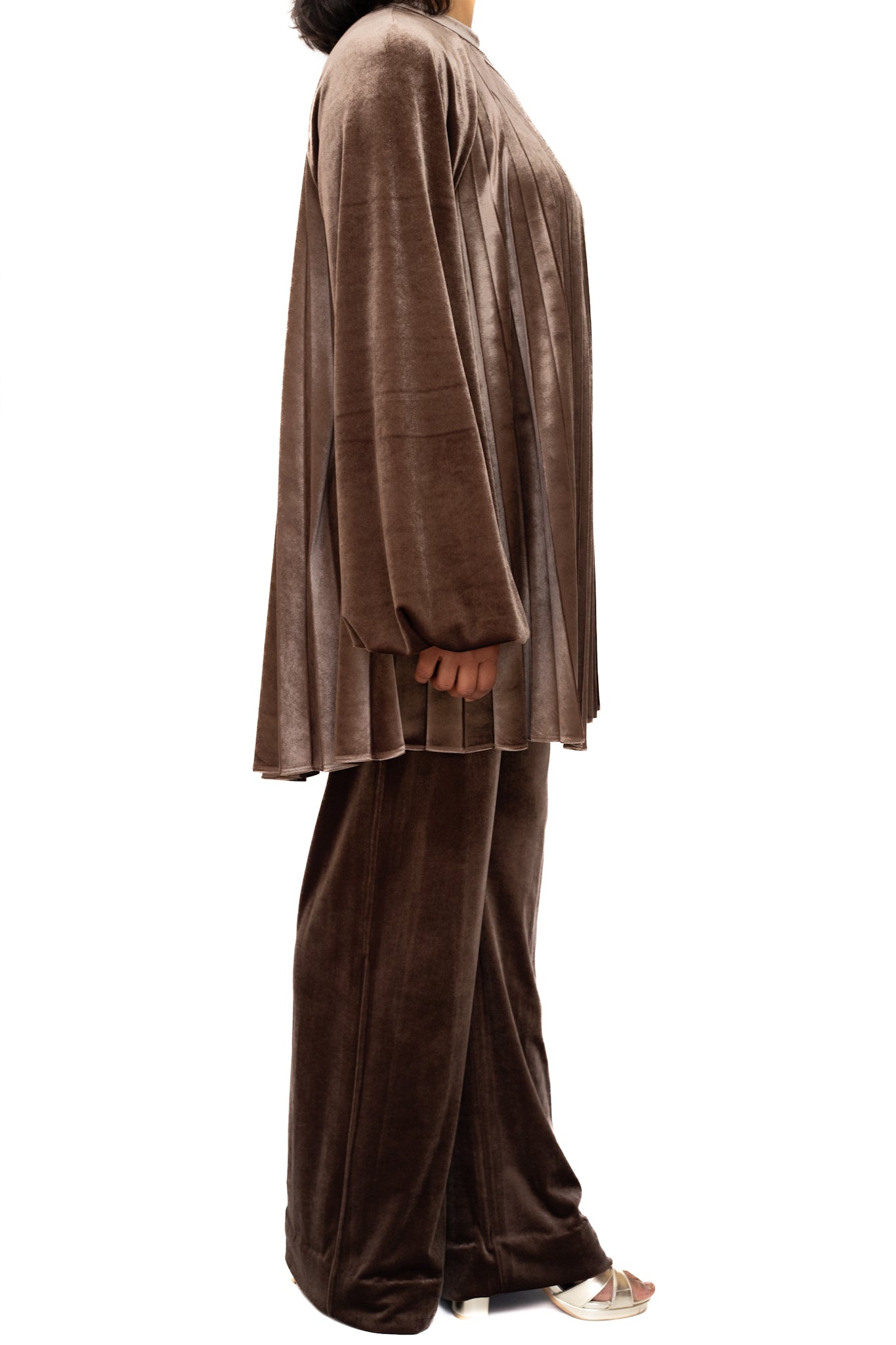 Brown velvet co-ord