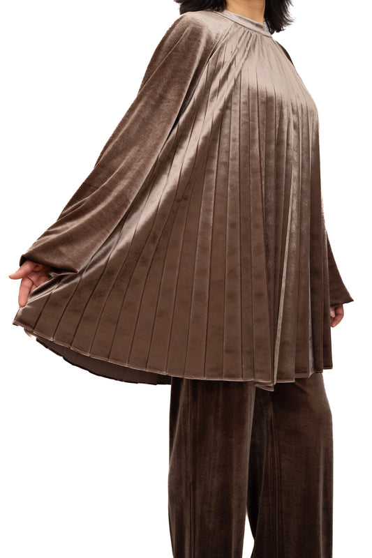 Brown velvet co-ord