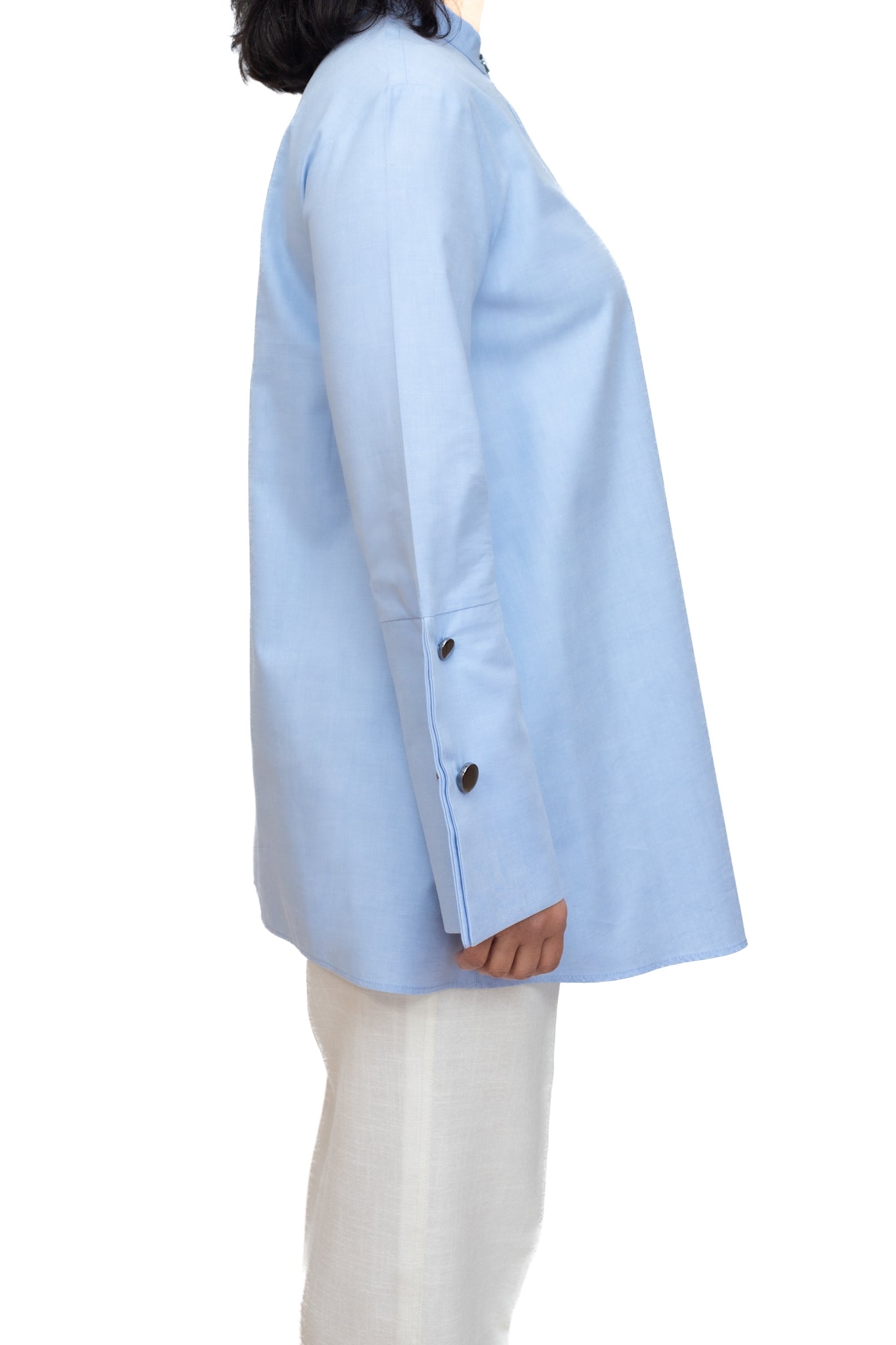 Long sleeve blue shirt