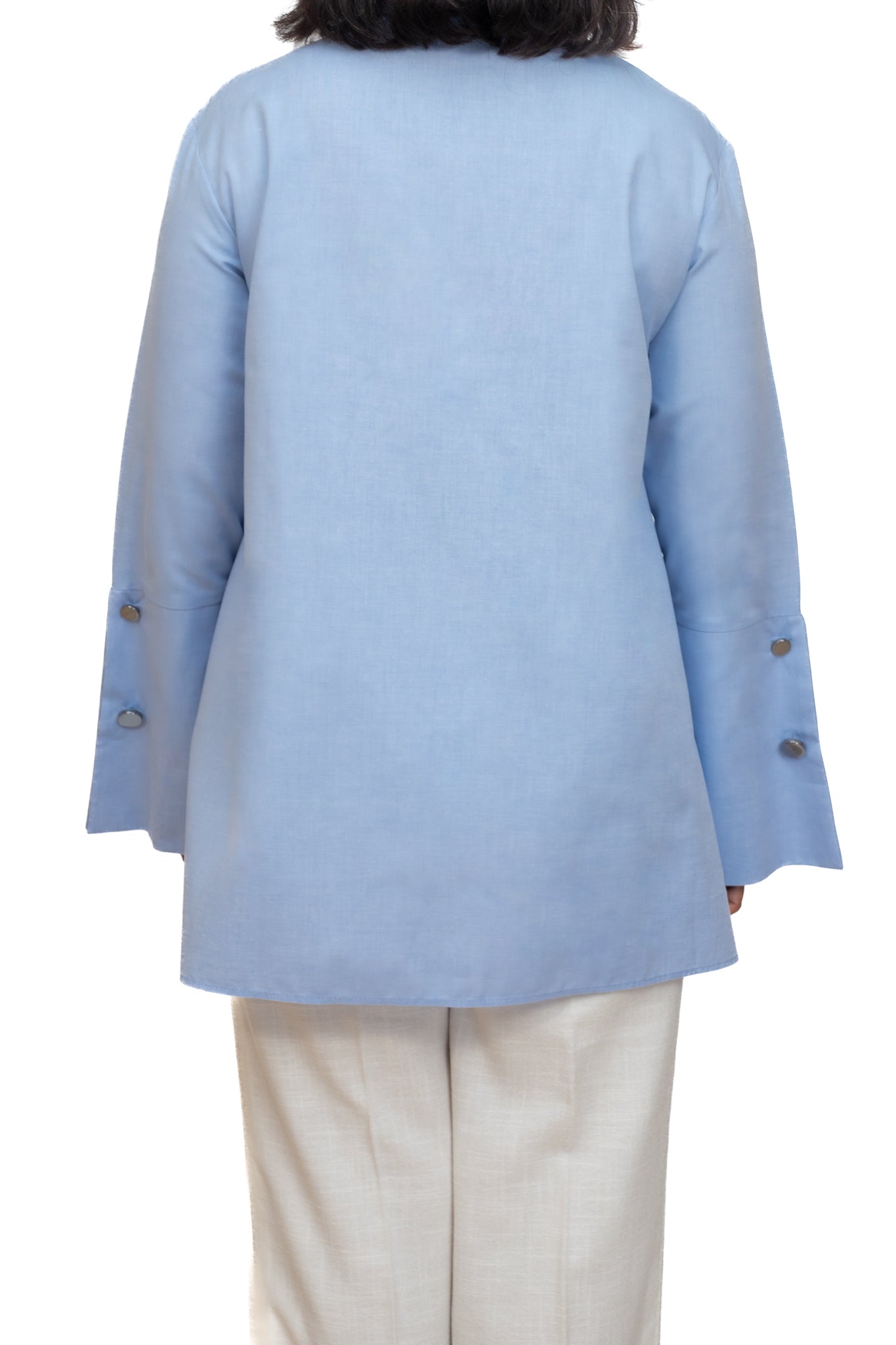 Long sleeve blue shirt